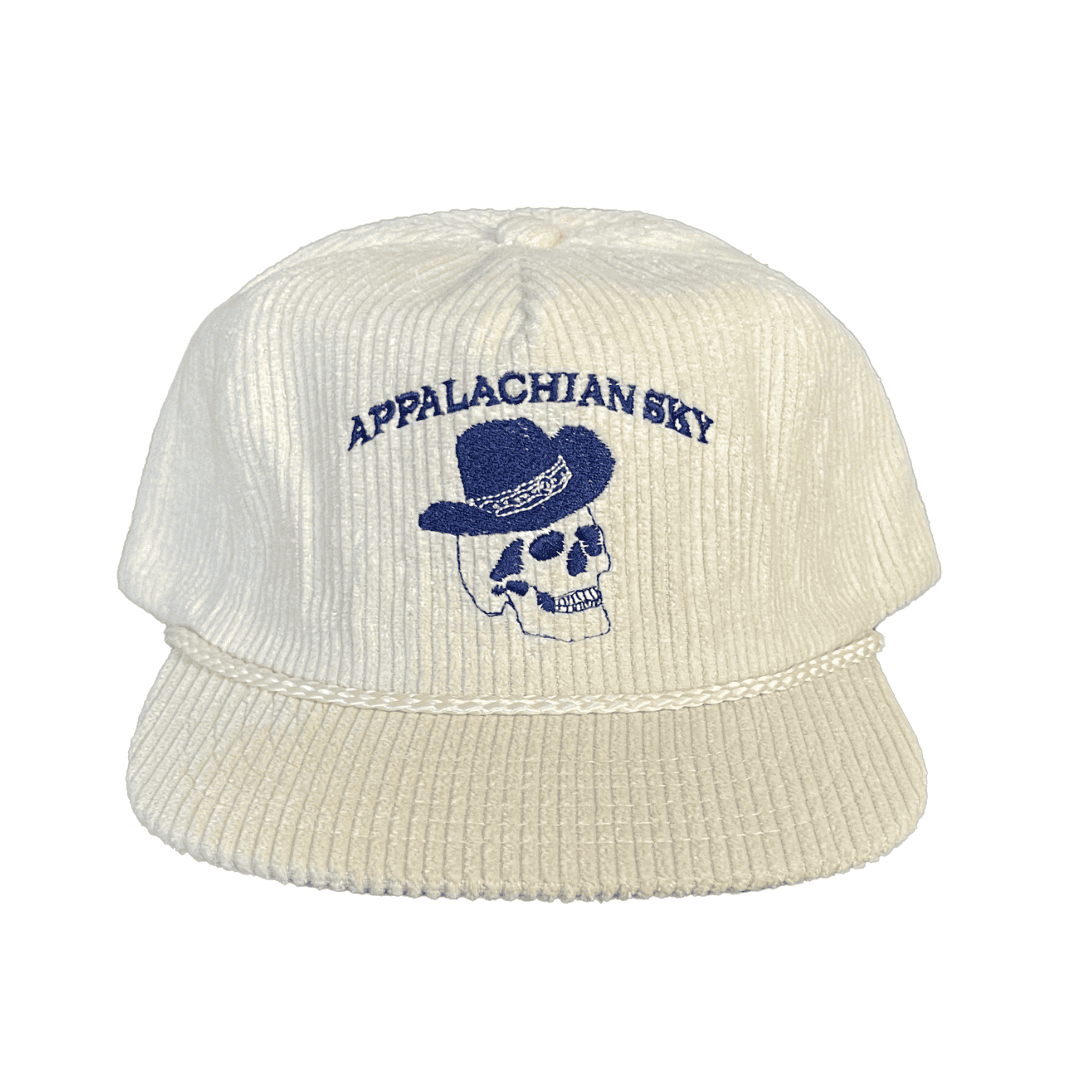 Skull 5-Panel Corduroy Hat