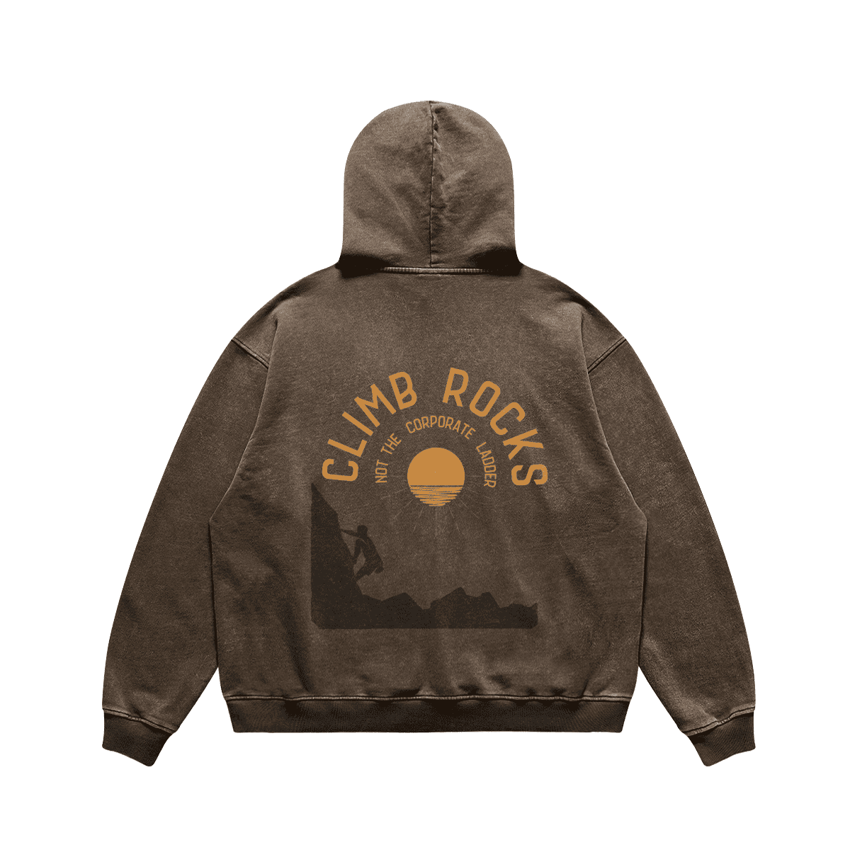 Climb Rocks Washed Hoodie